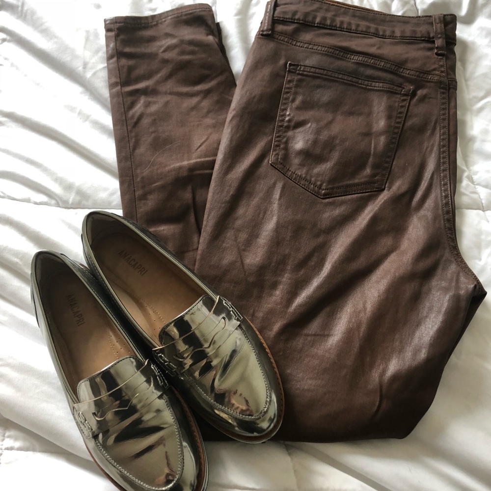 Dark brown coated denim from Ralph Lauren